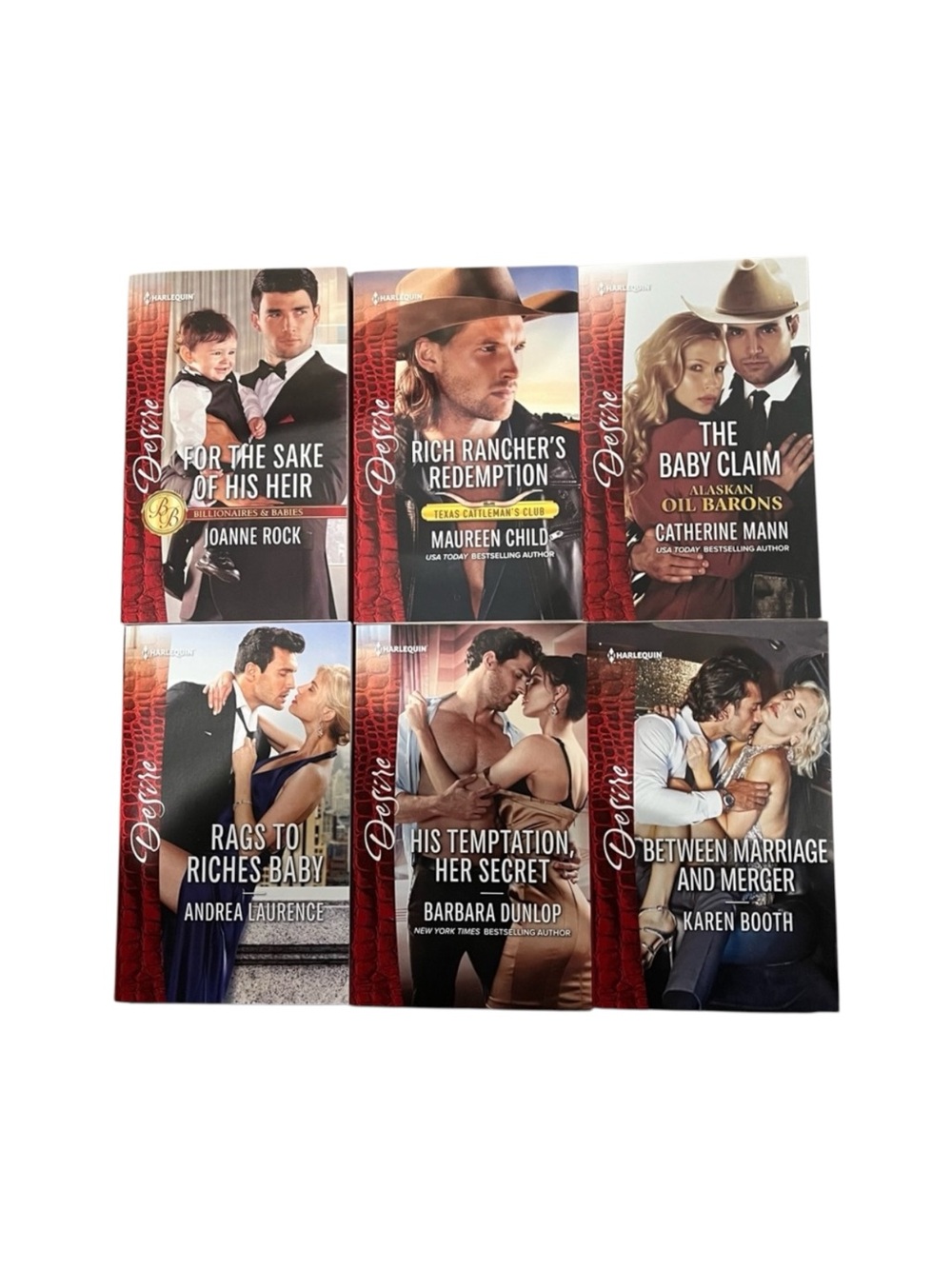 6 NWT Harlequin Desire Paperback Romance Novels